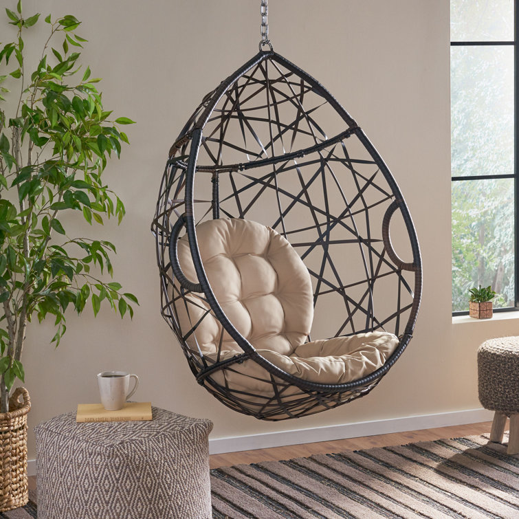 World Menagerie Robert Indoor/Outdoor Wicker Tear Drop Hanging Chair